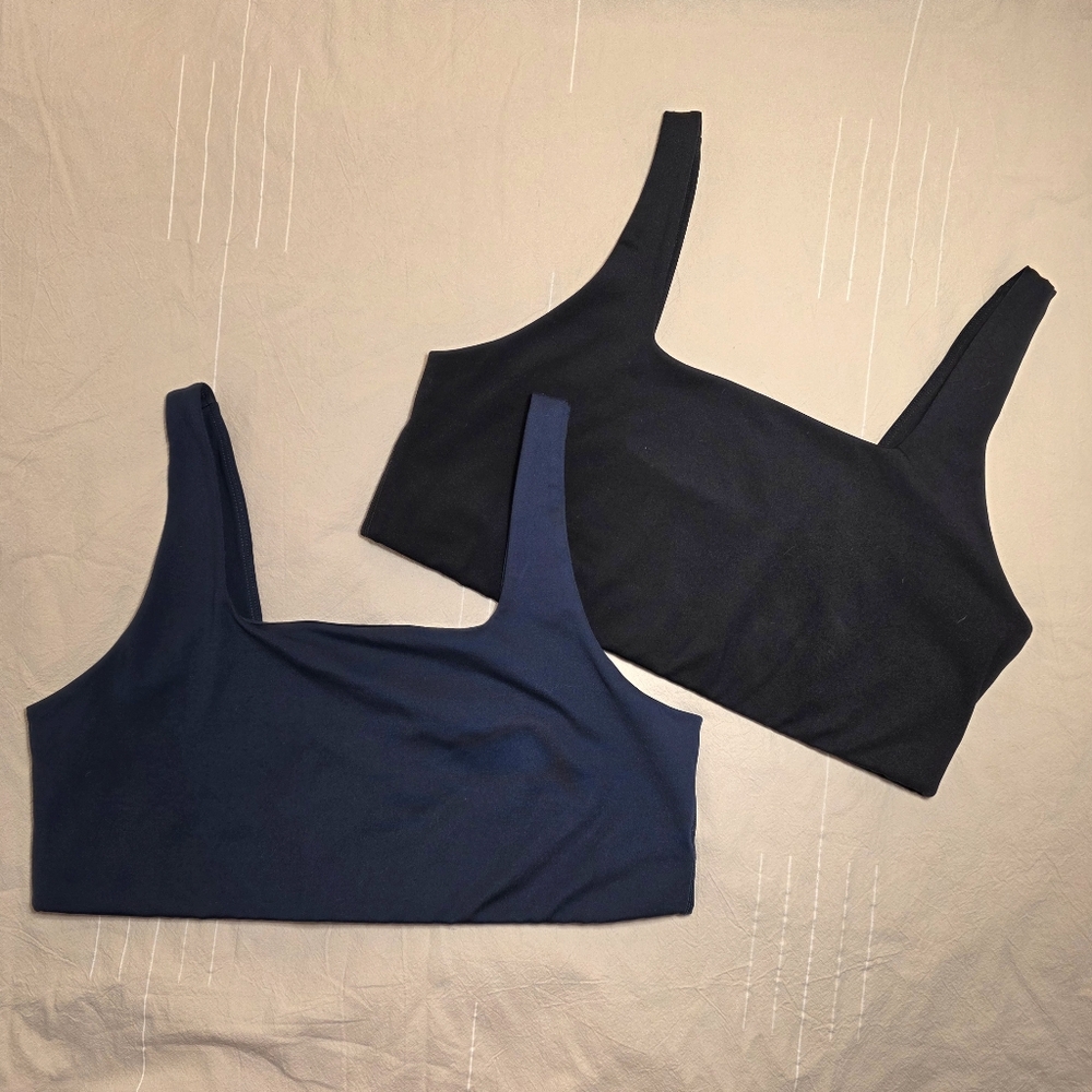Girfriend Collective Sports Bras | Navy + Black | Size XXL | Set of 2